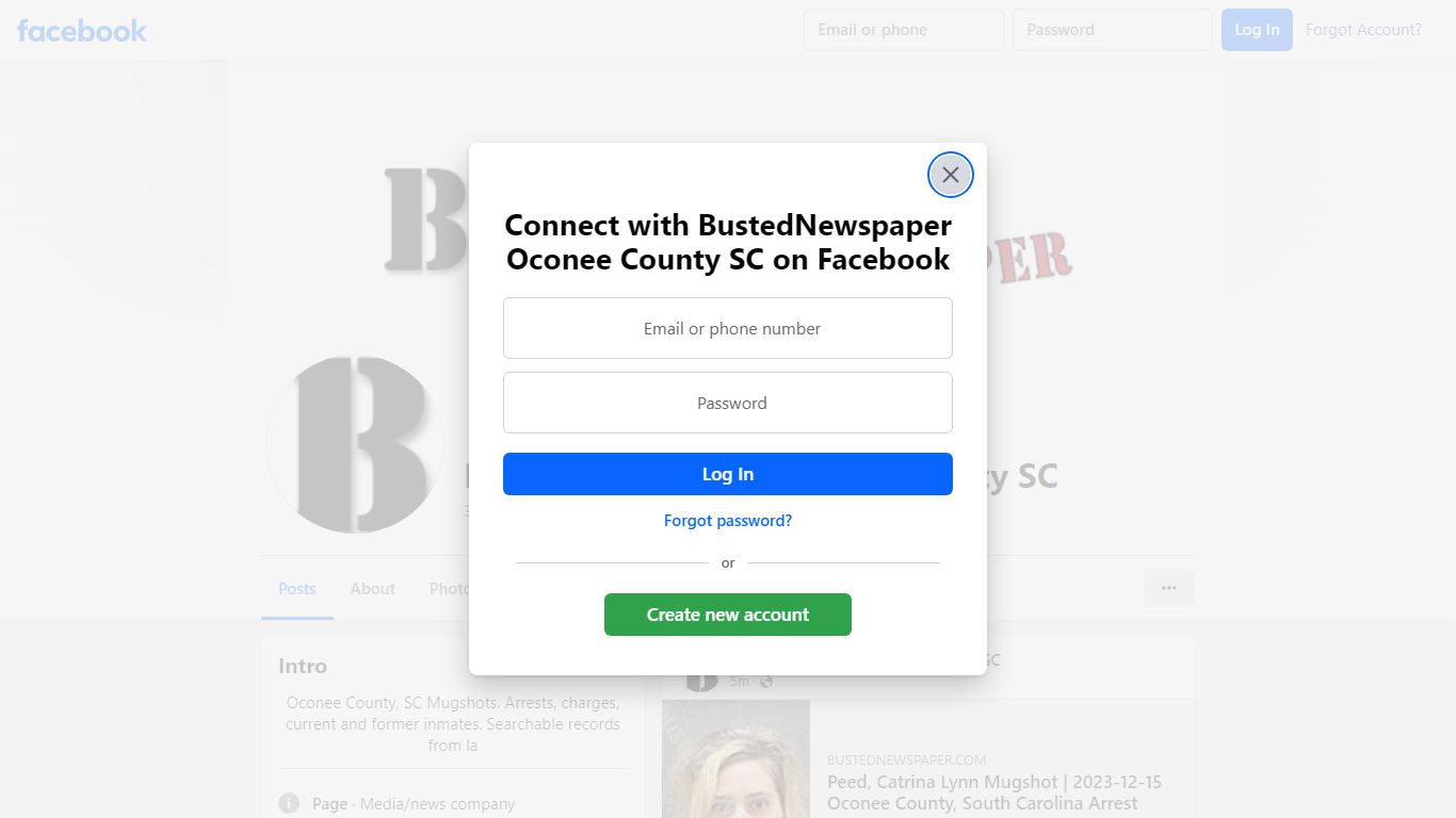 BustedNewspaper Oconee County SC - Facebook